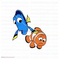 Dory and Marlin Finding Nemo 032 svg dxf eps pdf png