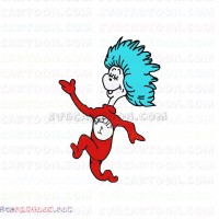 Dr Seuss The Cat in the Hat One Thing walking svg dxf eps pdf png