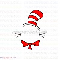 Hat In Circle Dr Seuss The Cat In The Hat Svg Dxf Eps Pdf Png