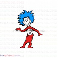 Dr Seuss Thing 21 Dr Seuss The Cat in the Hat svg dxf eps pdf png