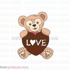 Duffy The Bear Love Duffy and Friends svg dxf eps pdf png