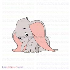 Dumbo Baby Elephant 2 svg dxf eps pdf png