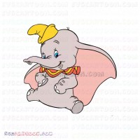 Dumbo Baby Elephant 4 svg dxf eps pdf png