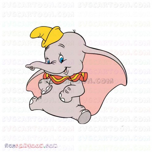 Dumbo Baby Elephant 4 Svg Dxf Eps Pdf Png