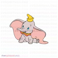 Dumbo Baby Elephant 5 svg dxf eps pdf png