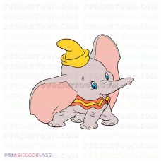 Dumbo Baby Elephant 6 svg dxf eps pdf png