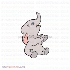 Dumbo Elephant Looking at the sky svg dxf eps pdf png