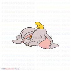 Dumbo Elephant Sleeping svg dxf eps pdf png
