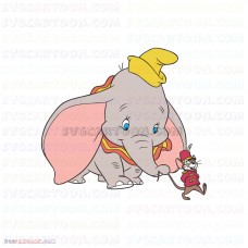 Dumbo Elephant Walking with Timothy svg dxf eps pdf png