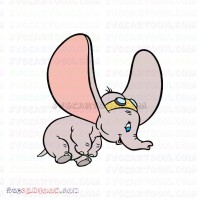 Dumbo Flying with Goggles svg dxf eps pdf png