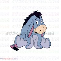 Eeyore Donkey Winnie the Pooh 1 svg dxf eps pdf png
