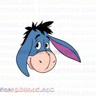 Eeyore Head Donkey Winnie the Pooh 9 svg dxf eps pdf png