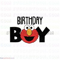 Elmo Birthday Boy Sesame Street svg dxf eps pdf png