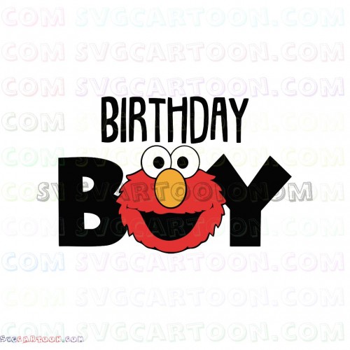 Download Elmo Birthday Boy Sesame Street Svg Dxf Eps Pdf Png