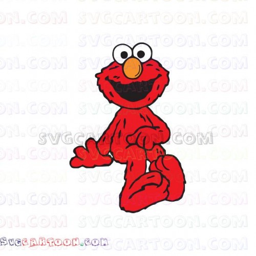 Download Elmo Smiley Sesame Street Svg Dxf Eps Pdf Png