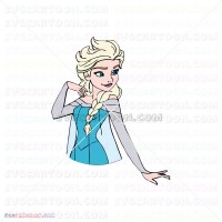 Elsa Frozen 012 svg dxf eps pdf png