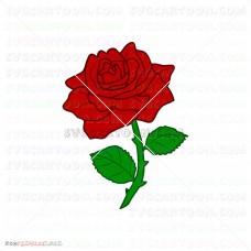 Enchanted rose Beauty And The Beast 014 svg dxf eps pdf png