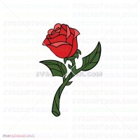 Enchanted rose Beauty And The Beast 057 svg dxf eps pdf png