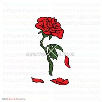 Enchanted rose Beauty And The Beast 058 svg dxf eps pdf png