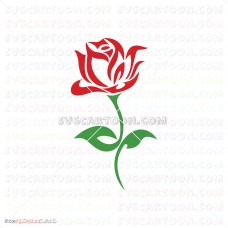 Enchanted rose Beauty And The Beast 059 svg dxf eps pdf png