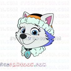 Everest Face with logo Paw Patrol svg dxf eps pdf png