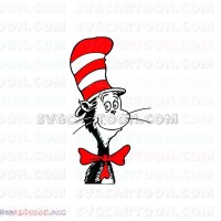 Face Dr Seuss The Cat in the Hat 2 svg dxf eps pdf png