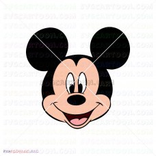 Face Smile Mickey Mouse 020 svg dxf eps pdf png