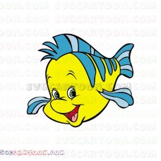 Flounder Little Mermaid svg dxf eps pdf png