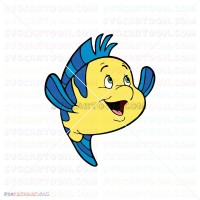 Flounder The Little Mermaid 017 svg dxf eps pdf png