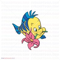 Flounder The Little Mermaid 018 svg dxf eps pdf png