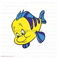 Flounder The Little Mermaid 019 svg dxf eps pdf png