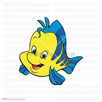 Flounder The Little Mermaid 020 svg dxf eps pdf png