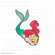 Flounder and Ariel The Little Mermaid 012 svg dxf eps pdf png