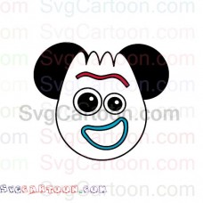 Forky Face Mickey Mouse Toy Story svg dxf eps pdf png