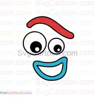 Forky Face smiley Toy Story svg dxf eps pdf png