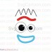 Forky face smiley 2 Toy Story svg dxf eps pdf png