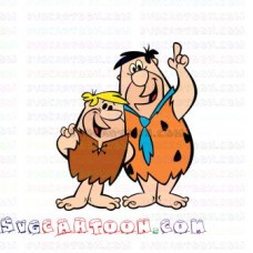 Fred Flintstone and Barney Rubble The Flintstones svg dxf eps pdf png