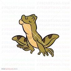 Frog Naveen puckering up The Princess And The Frog 013 svg dxf eps pdf png