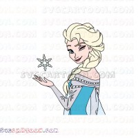 Frozen Elsa winking svg dxf eps pdf png