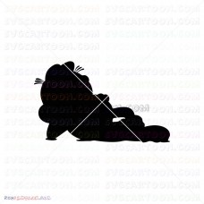 Garfield Silhouette 001 svg dxf eps pdf png