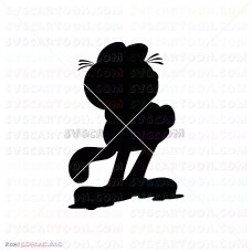 Garfield Silhouette 004 svg dxf eps pdf png