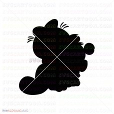 Garfield Silhouette 005 svg dxf eps pdf png