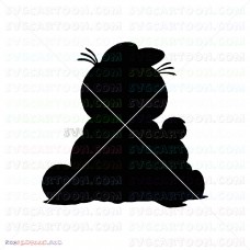 Garfield Silhouette 006 svg dxf eps pdf png
