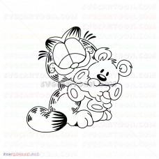 Garfield Silhouette 009 svg dxf eps pdf png