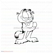 Garfield Silhouette 014 svg dxf eps pdf png