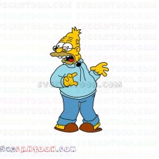 Grandpa Simpson The Simpsons svg dxf eps pdf png