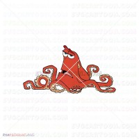 Hank the Octopus Finding Nemo 034 svg dxf eps pdf png