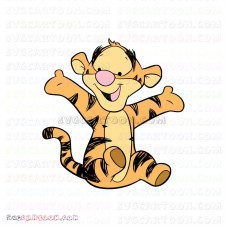 Happy Baby Tigger Winnie The Pooh svg dxf eps pdf png