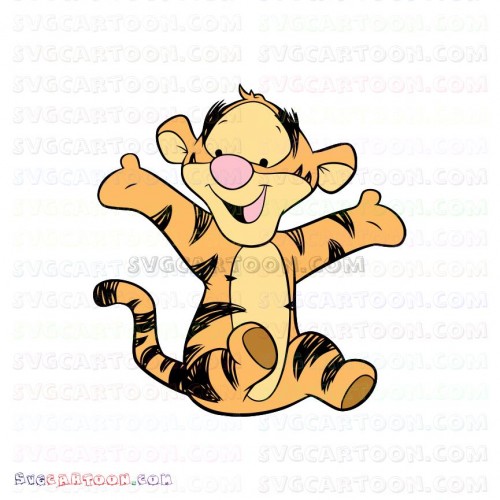 Download Happy Baby Tigger Winnie The Pooh Svg Dxf Eps Pdf Png