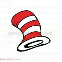 Hat Dr Seuss The Cat in the Hat svg dxf eps pdf png